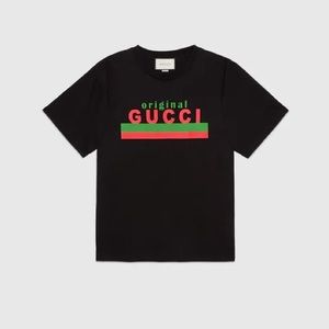 Men’s ‘Original Gucci’ Black Cotton Jersey T-Shirt